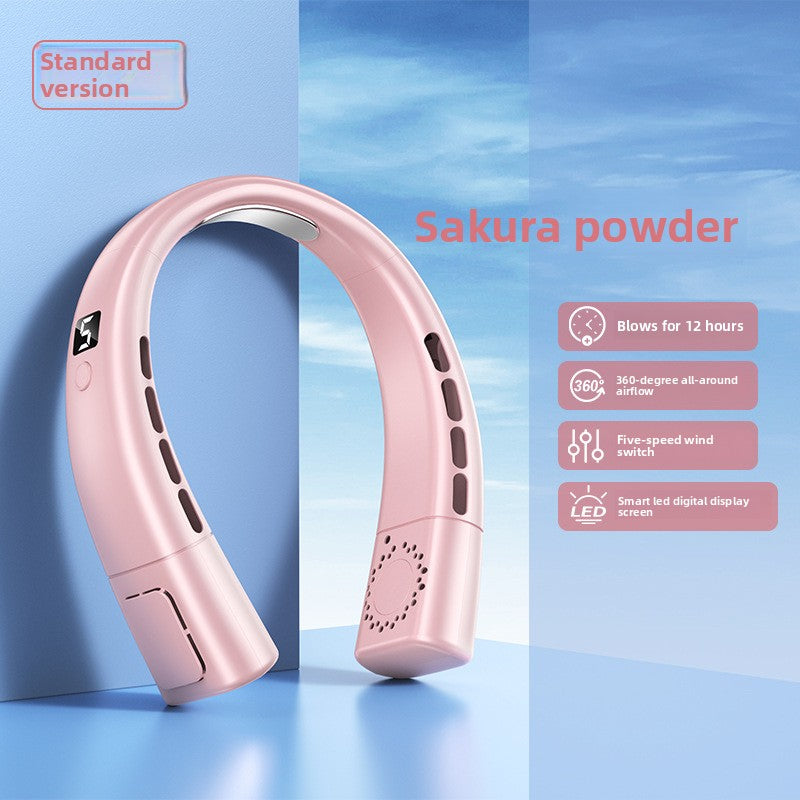 USB Rechargeable Neck Fan  - Ment to Improve yourself during hot times