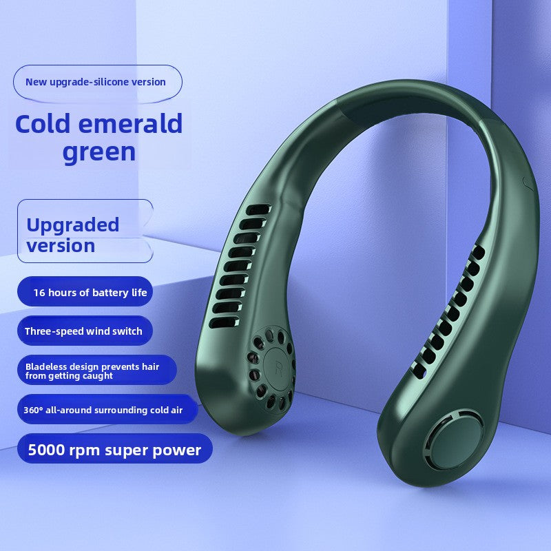 USB Rechargeable Neck Fan  - Ment to Improve yourself during hot times