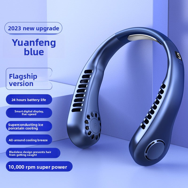 USB Rechargeable Neck Fan  - Ment to Improve yourself during hot times