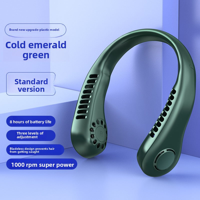 USB Rechargeable Neck Fan  - Ment to Improve yourself during hot times