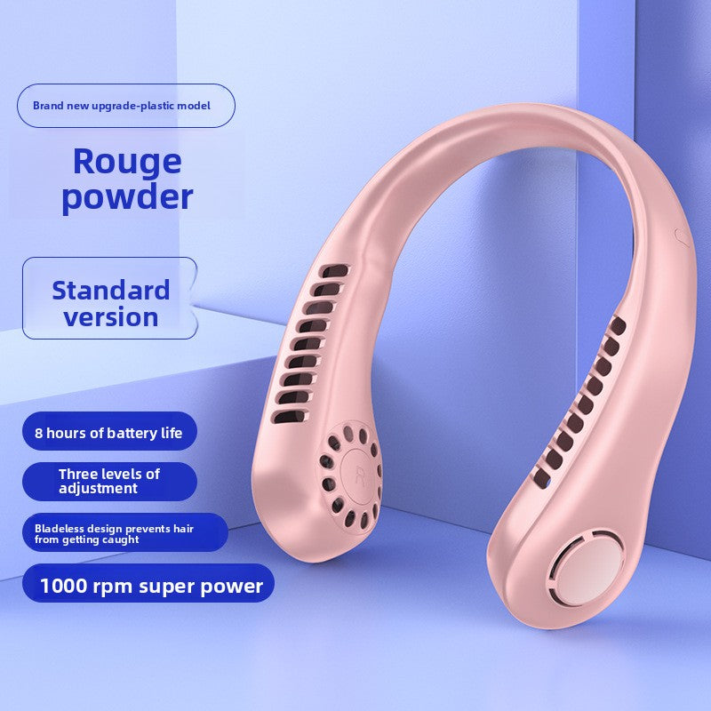 USB Rechargeable Neck Fan  - Ment to Improve yourself during hot times