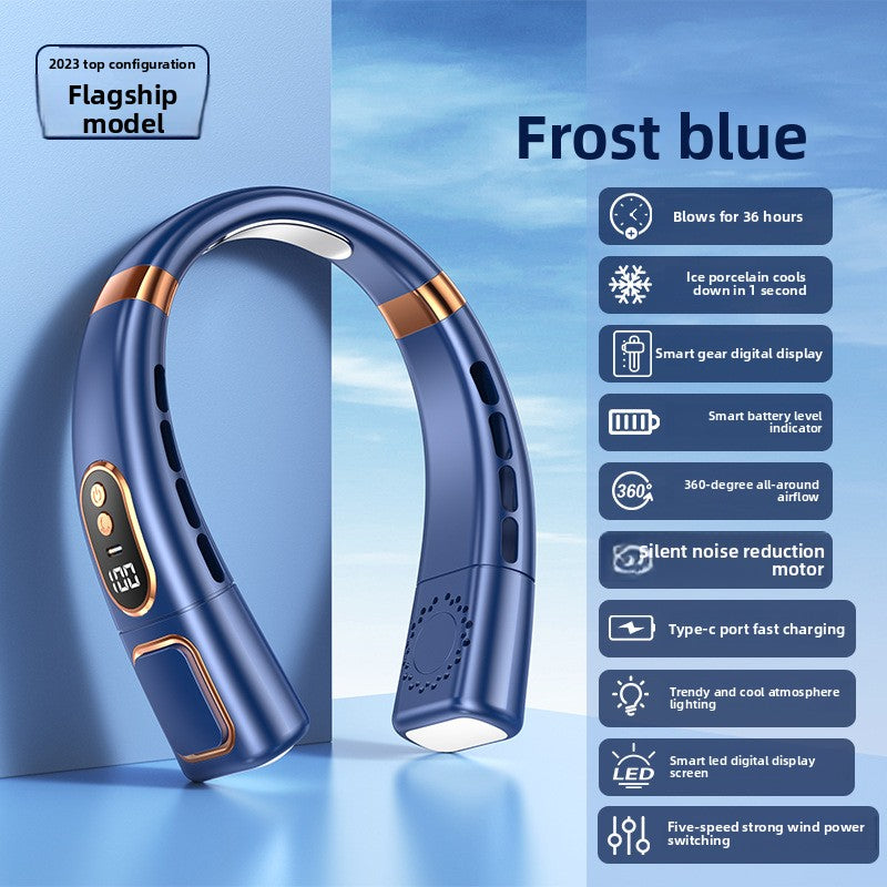 USB Rechargeable Neck Fan  - Ment to Improve yourself during hot times
